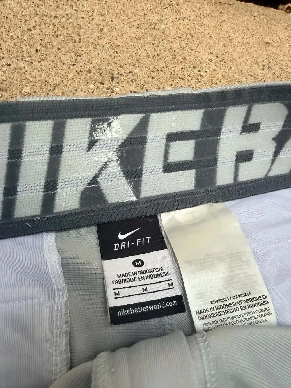 Nike Dri-FIT Men's Gray Piped Baseball Pants